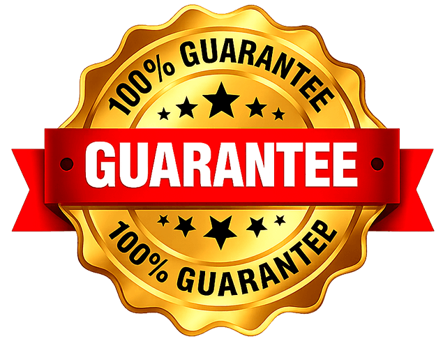 100 percent guarantee badge